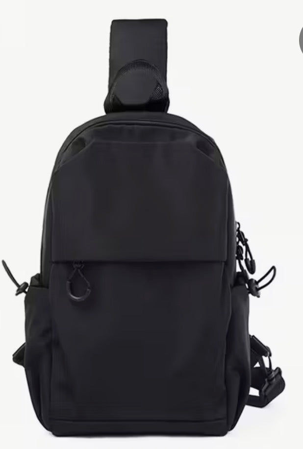 Black Men Nylon Crossbody