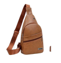 Light Brown Men Shoulder Bag